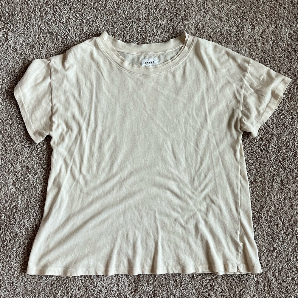 COPY - Mate The Label T-shirt, Off-White, Size Medium